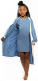 Kerry Blue and White Robe