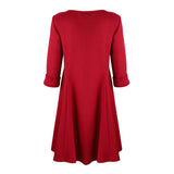Rachel Red Pocket Dress