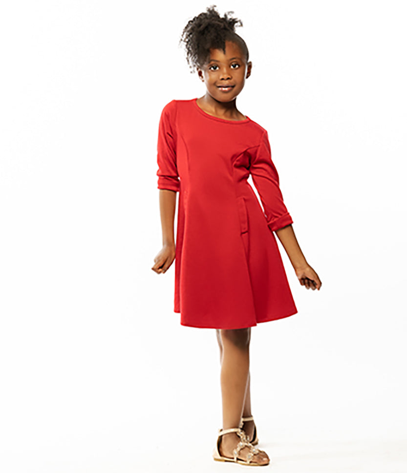 Rachel Red Pocket Dress – FREE SHIPMENT ORDERS OVER $100.00